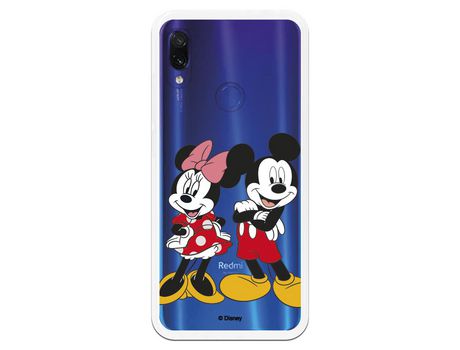 Funda para Xiaomi Redmi Note 7 Oficial de Disney Mickey y Minnie Posando - Clásicos Disney
