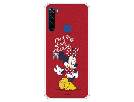 Funda para Xiaomi Redmi Note 8T Oficial de Disney Minnie Mad About - Clásicos Disney