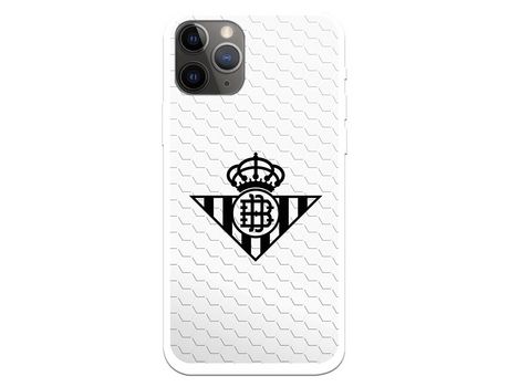 Funda para iPhone 11 Pro del Betis Escudo Negro Fondo Red - Licencia Oficial