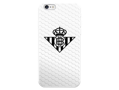 Funda para iPhone 6S del Betis Escudo Negro Fondo Red - Licencia Oficial
