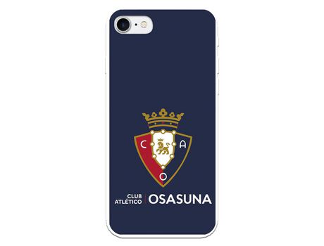 Funda para iPhone 7 del Osasuna Escudo Fondo azul - Licencia Oficial CA Osasuna