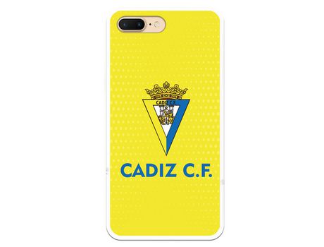 Funda para iPhone 8 Plus del Cádiz Fondo Amarillo - Licencia Oficial