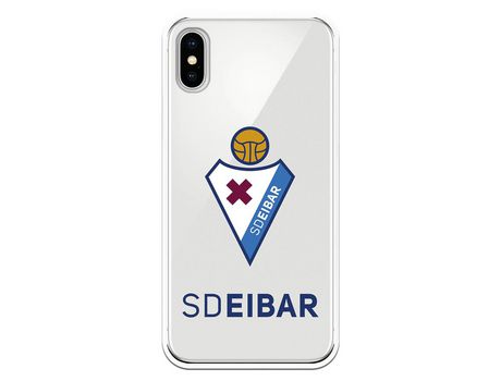 Funda para iPhone X del Eibar Escudo Transparente - Licencia Oficial SD Eibar