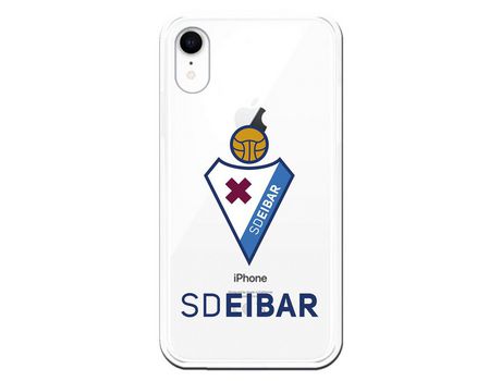 Funda para iPhone XR del Eibar Escudo Transparente - Licencia Oficial SD Eibar