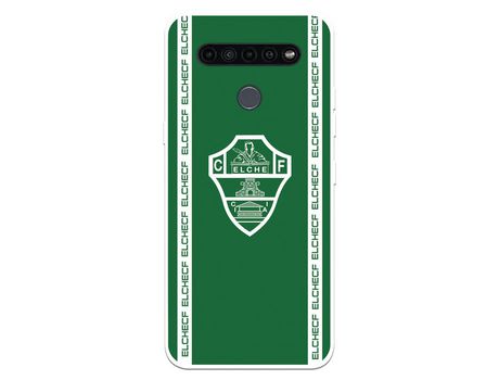 Funda para LG K41s del Elche CF Escudo Fondo Verde - Licencia Oficial Elche CF