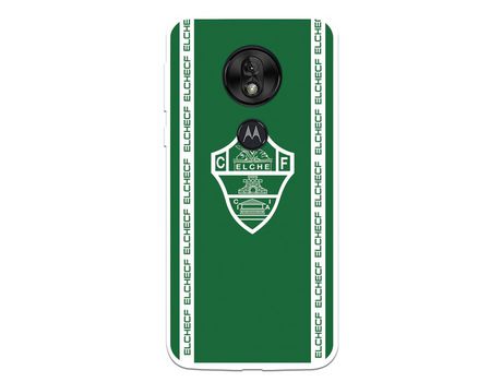 Funda para Motorola Moto G7 Play del Elche CF Escudo Fondo Verde - Licencia Oficial Elche CF