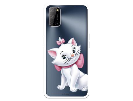Funda para Oppo A52 Oficial de Disney Marie Silueta - Los Aristogatos