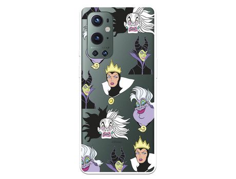 Funda para OnePlus 9 Pro Oficial de Disney Villanas Patrón
