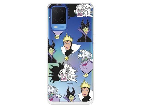 Funda para Oppo A54 4G Oficial de Disney Villanas Patrón