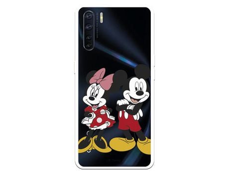 Funda para Oppo A91 Oficial de Disney Mickey y Minnie Posando - Clásicos Disney