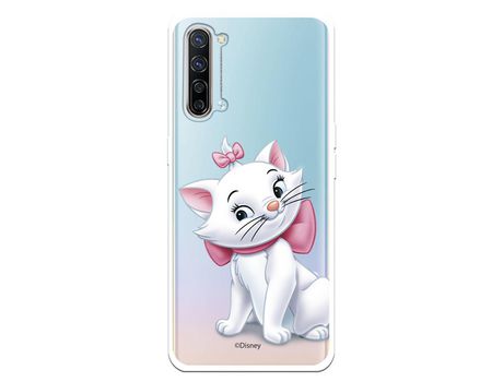 Funda para Oppo Find X2 Lite Oficial de Disney Marie Silueta - Los Aristogatos
