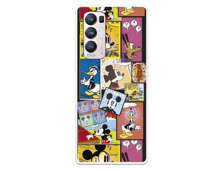 Funda para Oppo Find X3 Neo Oficial de Disney Mickey Comic - Clásicos Disney