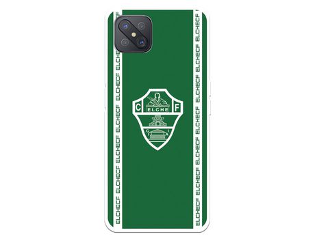 Funda para Oppo Reno4 Z 5G del Elche CF Escudo Fondo Verde - Licencia Oficial Elche CF