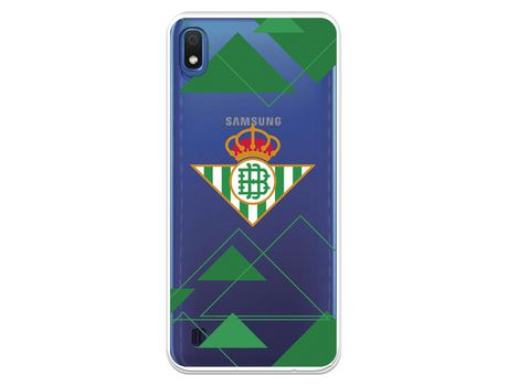 Funda para Samsung Galaxy A10 del Betis Escudo Fondo transparente - Licencia Oficial