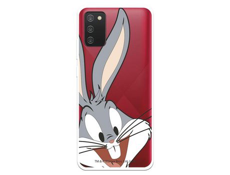 Funda para Samsung Galaxy A02s Oficial de Warner Bros Bugs Bunny Silueta Transparente - Looney Tunes
