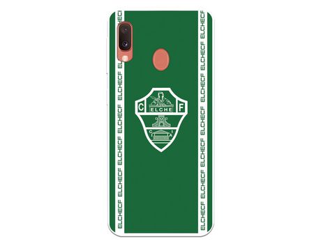 Funda para Samsung Galaxy A20e del Elche CF Escudo Fondo Verde - Licencia Oficial Elche CF