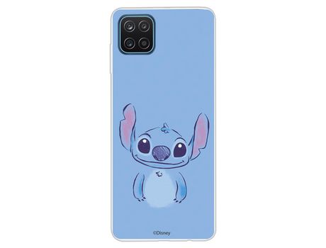 Funda para Samsung Galaxy A12 Oficial de Disney Stitch azul - Lilo & Stitch