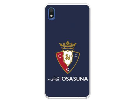 Funda para Samsung Galaxy A10 del Osasuna Escudo Fondo azul - Licencia Oficial CA Osasuna