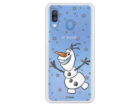 Funda para Samsung Galaxy A20E Oficial de Disney Olaf Transparente - Frozen