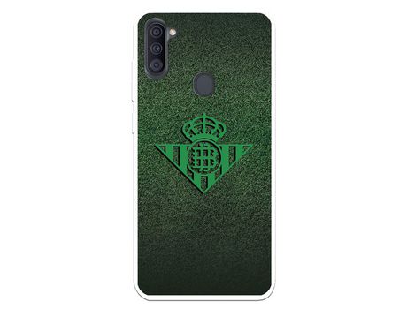 Funda para Samsung Galaxy A11 del Betis Escudo Verde Fondo trama - Licencia Oficial