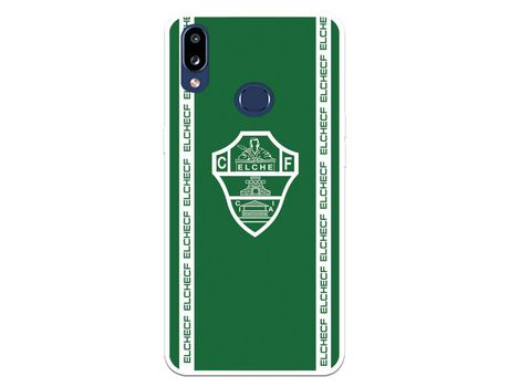 Funda para Samsung Galaxy A10s del Elche CF Escudo Fondo Verde - Licencia Oficial Elche CF