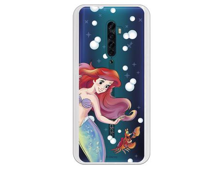 Funda para Oppo Reno 7 4G Oficial de Disney Ariel y Sebastián Burbujas - La  Sirenita