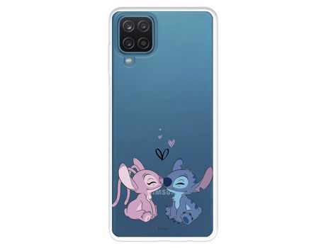 Funda para Samsung Galaxy A22 4G Oficial de Disney Angel & Stitch Beso - Lilo & Stitch