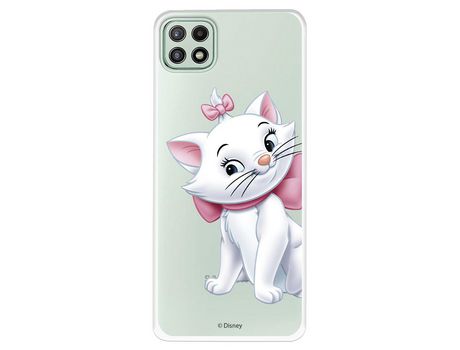 Funda para Samsung Galaxy A22 5G Oficial de Disney Marie Silueta - Los Aristogatos