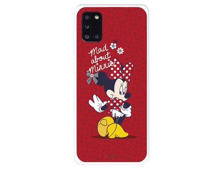 Funda para Samsung Galaxy A31 Oficial de Disney Minnie Mad About - Clásicos Disney
