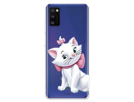 Funda para Samsung Galaxy A41 Oficial de Disney Marie Silueta - Los Aristogatos