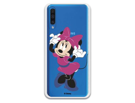 Funda para Samsung Galaxy A50 Oficial de Disney Minnie Rosa - Clásicos Disney