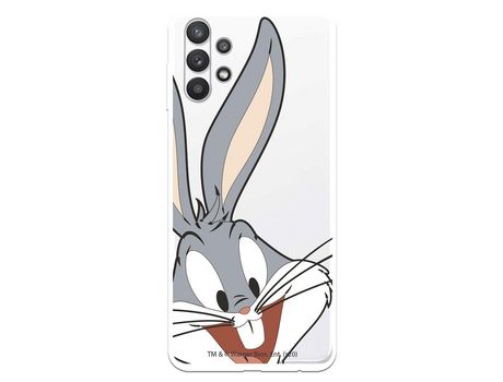 Funda para Samsung Galaxy A32 5G Oficial de Warner Bros Bugs Bunny Silueta Transparente - Looney Tunes