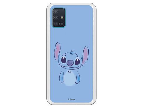 Funda para Samsung Galaxy A51 Oficial de Disney Stitch azul - Lilo & Stitch