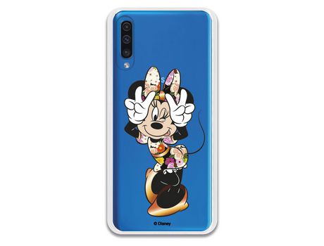Funda para Samsung Galaxy A50 Oficial de Disney Minnie Posando - Clásicos Disney