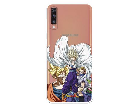 Funda para Samsung Galaxy A70 Oficial de Dragon Ball Guerreros Saiyans - Dragon Ball