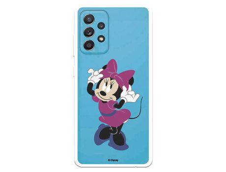 Funda para Samsung Galaxy A52 5G Oficial de Disney Minnie Rosa - Clásicos Disney