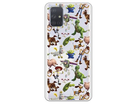 Funda para Samsung Galaxy A71 Oficial de Disney Muñecos Toy Story Siluetas - Toy Story
