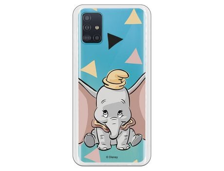 Funda para Samsung Galaxy A51 5G Oficial de Disney Dumbo Silueta Transparente - Dumbo
