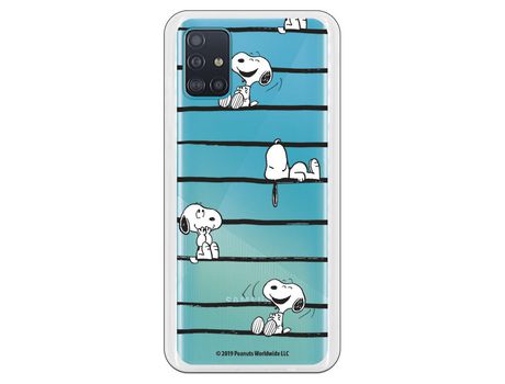 Funda para Samsung Galaxy A51 5G Oficial de Peanuts Snoopy rayas - Snoopy