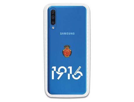 Funda para Samsung Galaxy A70 del Mallorca RCD Mallorca 1916 Transparente - Licencia Oficial RCD Mallorca