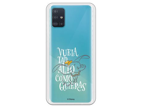 Funda para Samsung Galaxy A51 Oficial de Disney Dumbo Vuela tan Alto - Dumbo