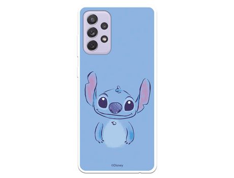 Funda para Samsung Galaxy A72 5G Oficial de Disney Stitch azul - Lilo & Stitch