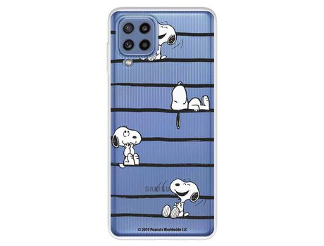 Funda para Samsung Galaxy M32 Oficial de Peanuts Snoopy rayas - Snoopy
