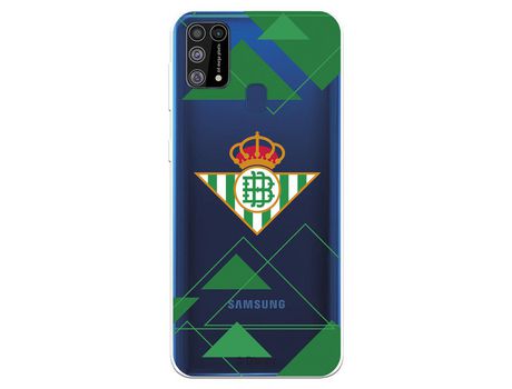Funda para Samsung Galaxy M31 del Betis Escudo Fondo transparente - Licencia Oficial