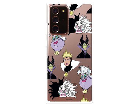 Funda para Samsung Galaxy Note 20 Ultra Oficial de Disney Villanas Patrón