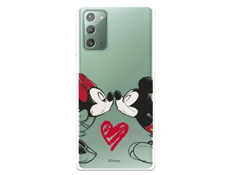Funda para Samsung Galaxy Note20 Oficial de Disney Mickey y Minnie Beso - Clásicos Disney