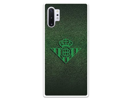 Funda para Samsung Galaxy Note 10Plus del Betis Escudo Verde Fondo trama - Licencia Oficial