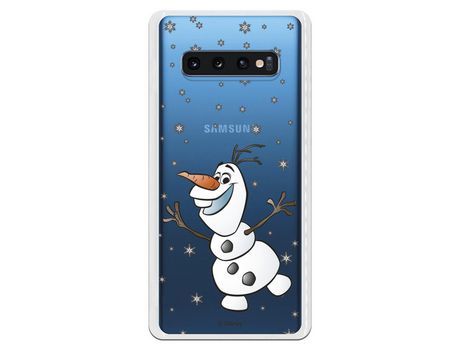 Funda para Samsung Galaxy S10 Plus Oficial de Disney Olaf Transparente - Frozen