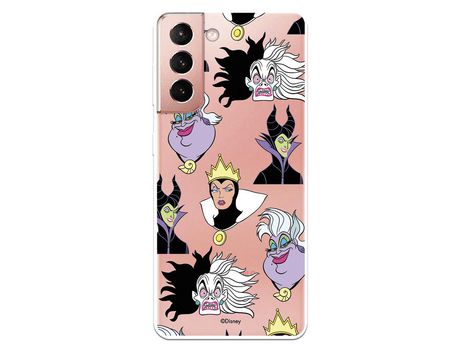 Funda para Samsung Galaxy S21 Oficial de Disney Villanas Patrón