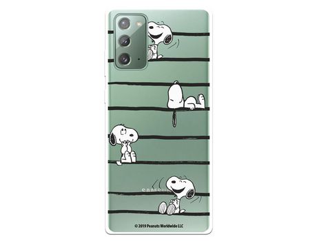 Funda para Samsung Galaxy Note20 Oficial de Peanuts Snoopy rayas - Snoopy